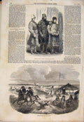 Old Antique Print Russian Peasants Fenton Cossack Caspian Steppes Widdin