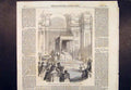 Original Old Antique Print Royal Chapel Madrid Spain Infanta Benjumea 1854 19th