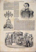 Original Old Antique Print Portrait Napoleon Bonaparte Bankes Japanese Pall Mall