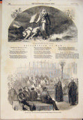 Old Antique Print War Declaration Russia Lord Chancellor House Lords 1854 19th
