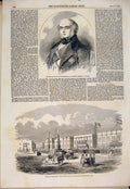 Old Antique Print Portrait Earl Elgin Kincardine Canada Alexandria Troops