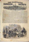 Original Old Antique Print Paris Council War Vaillant Raglan St Arnaud 1854 19th
