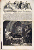 Original Old Antique Print Argyle Ward Execution Fine Art 1854 19th