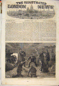 Old Antique Print Baltic Fleeet Hms Duke Wellington Ship Post Office 1854 19th