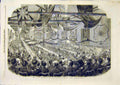 Old Antique Print Fete Children Royal Artillery Regiment School Woolwich