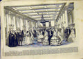 Original Old Antique Print Soiree King'S College Dance Literary Scientific 1859