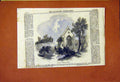 Original Old Antique Print Cannes France Protestant Church 1859 19th