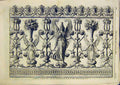 Original Old Antique Print Bas-Relief Terra Cotta Pieta Campana Museum Rome 1859