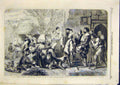 Original Old Antique Print Falstaff Recruits Shallow Gilbert Fine Art 1859 19th