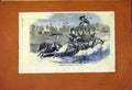 Original Old Antique Print Keranchie Kidrapore Omnibus 1859 19th