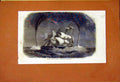 Original Old Antique Print Bleroie Castle Whirlwind