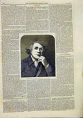 Original Old Antique Print Portrait Hunter Reyns Fine Art 1859 19th