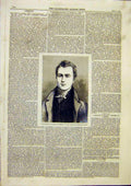 Original Old Antique Print David Wilkie National Portrait Gallery 1859 Victorian