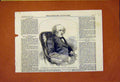 Original Old Antique Print Beddome Mayor Romsey Hampshire 1859 19th