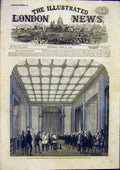 Original Old Antique Print Speakers Levee Palace Westminster 1859 19th