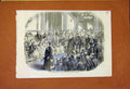 Original Old Antique Print Bluecoat Boys Mansion House Easter 1859 Victorian