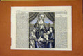Original Old Antique Print Virgin Adoring Infant Ghirlandajo 1859 Victorian