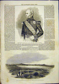 Old Antique Print Portrait Randon French Minister War Woolmer Forest 1859 19th