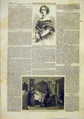 Original Old Antique Print Roden Benevolence Charles Baugniet 1859 Victorian