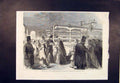 Original Old Antique Print Windsor Castle Queen New Year Bounty London 1865