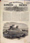 Original Old Antique Print Prince Consort Memorial Hyde Park London 1865 19th