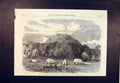 Original Old Antique Print Dalimkote British Troops Bhootan India Fort 1865