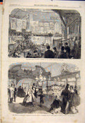 Old Antique Print London Industrial Exhibition Lambeth Coachmaker'S Noble
