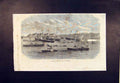 Original Old Antique Print Steamers Liverpool Launch 1865 19th
