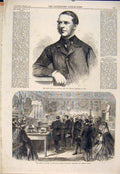 Old Antique Print Massey Finance Minister India London Industrial Lambeth