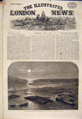 Original Old Antique Print Hms Racehorse Wreck Gulf Pe-Che-Li China Ship 1865