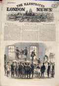 Original Old Antique Print War America Conscription New York Usa 1865 Victorian
