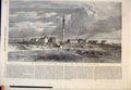 Original Old Antique Print Metropolitan Drainage Crossness View Outfall 1865