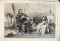 Original Old Antique Print Engagement Children Music Violin Pettie Musician 1865