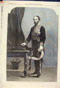 Original Old Antique Print Portrait Wodehouse Lord Lieutenant Ireland 1865 19th