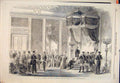 Original Old Antique Print Cowper King Denmark Order Garter Ceremony 1865 19th