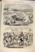 Original Old Antique Print Algeria Napoleon Algiers Mustapha Negroes Macmahon