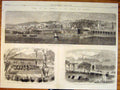 Original Old Antique Print French Emperor Napoleon Algeria Africa Algiers 1865