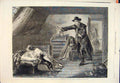 Original Old Antique Print Lost Found Herrick Lady Dog Man Attic Fine Art 1865