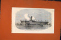 Original Old Antique Print Willemisle Wight Dutch Steamer Ship Boat Sea 1871