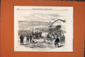 Old Antique Print Rifle Paris Vincennes National Guards Balloon Post 1871 19th
