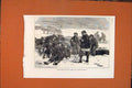 Original Old Antique Print French Siers Chevilly Village Graves France 1871