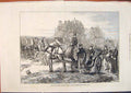 Old Antique Print Private Public Carriage Ambulance Paris France War 1871 19th
