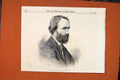 Original Old Antique Print Portrait Munro Sculptor Alexander 1871 Victorian