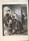Original Old Antique Print Fourteenth February Valentine'S Day O'Niel Art