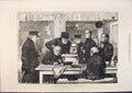 Original Old Antique Print Wars Warriors Sketch Chelsea Hospital 1871 Victorian