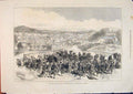 Original Old Antique Print Civil War Paris France Communists Bridge Neuilly 1871