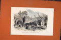 Original Old Antique Print St Cloud Prussian Battery War Prussia 1871 Victorian