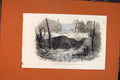 Original Old Antique Print War Prussian St Cloud Battery 1871 19th