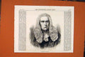 Original Old Antique Print Portrait Wickens Vice-Chancellor 1871 19th