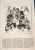 Original Old Antique Print French Siege Paris Military Portrait Civil War France